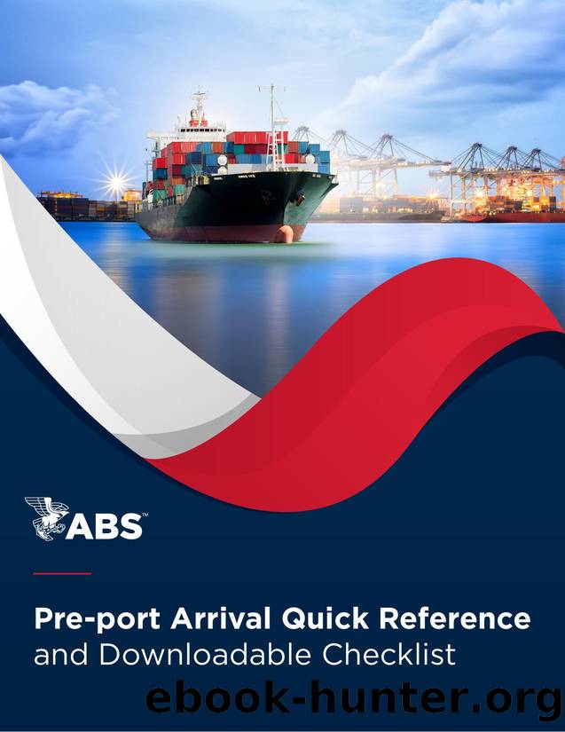 PSC Pre-port Arrival Quick Reference and Checklist by Unknown