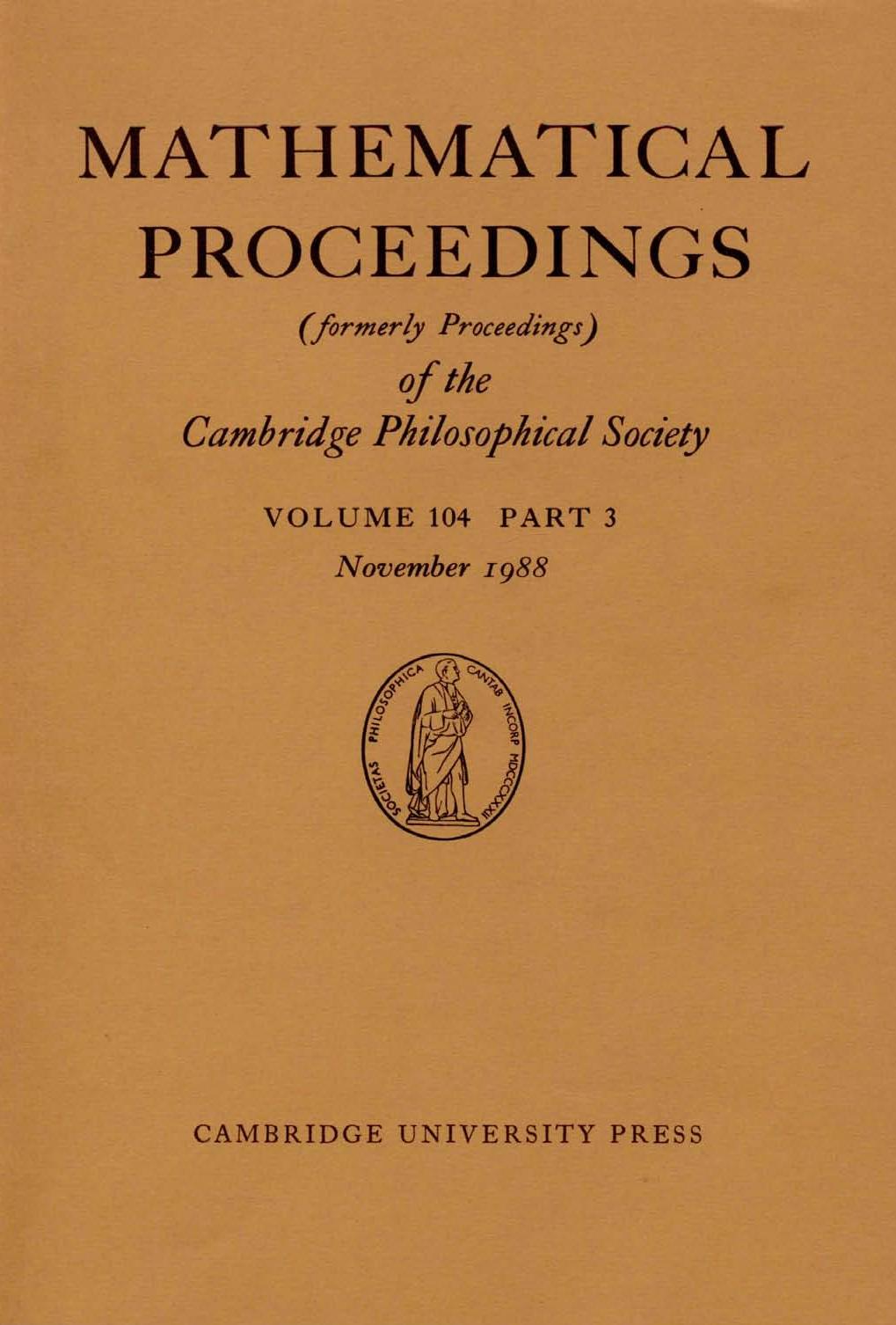 PSP volume 104 issue 3 Cover and Front matter by Unknown
