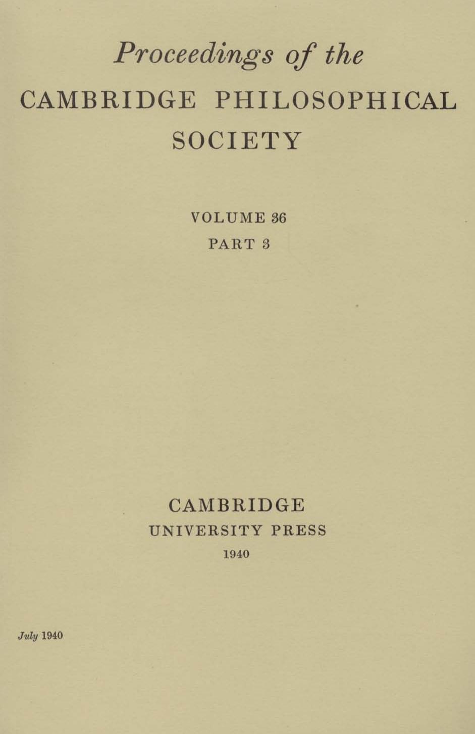 PSP volume 36 issue 3 Cover and Front matter by Unknown
