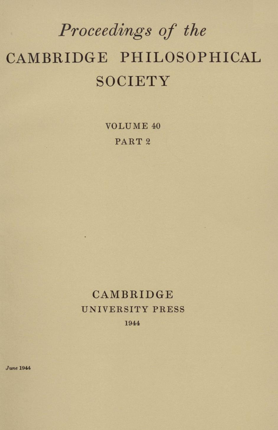 PSP volume 40 issue 2 Cover and Front matter by Unknown