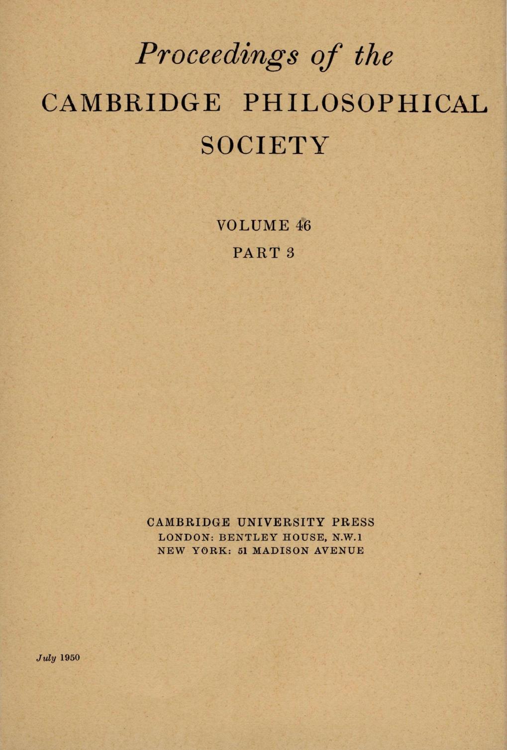 PSP volume 46 issue 3 Cover and Front matter by Unknown