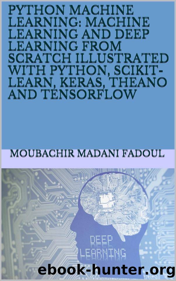 PYTHON MACHINE LEARNING: MACHINE LEARNING AND DEEP LEARNING FROM SCRATCH ILLUSTRATED WITH PYTHON, SCIKIT-LEARN, KERAS, THEANO AND TENSORFLOW by MOUBACHIR MADANI FADOUL