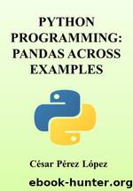 PYTHON PROGRAMMING: PANDAS ACROSS EXAMPLES by CESAR PEREZ LOPEZ