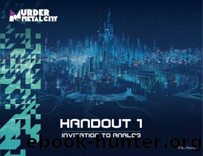 PZO24005 Murder in Metal City Player Handouts by Unknown