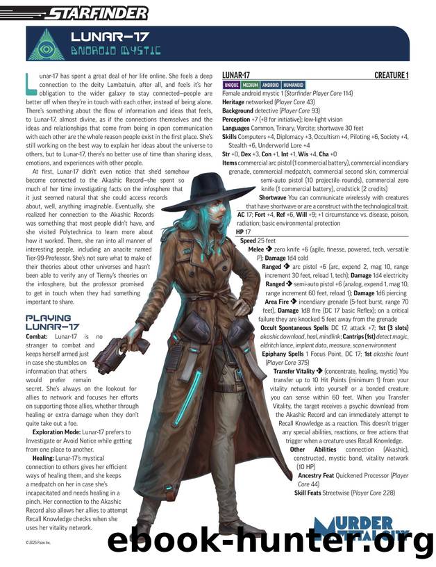 PZO24005 Murder in Metal City Pre Gens by Unknown