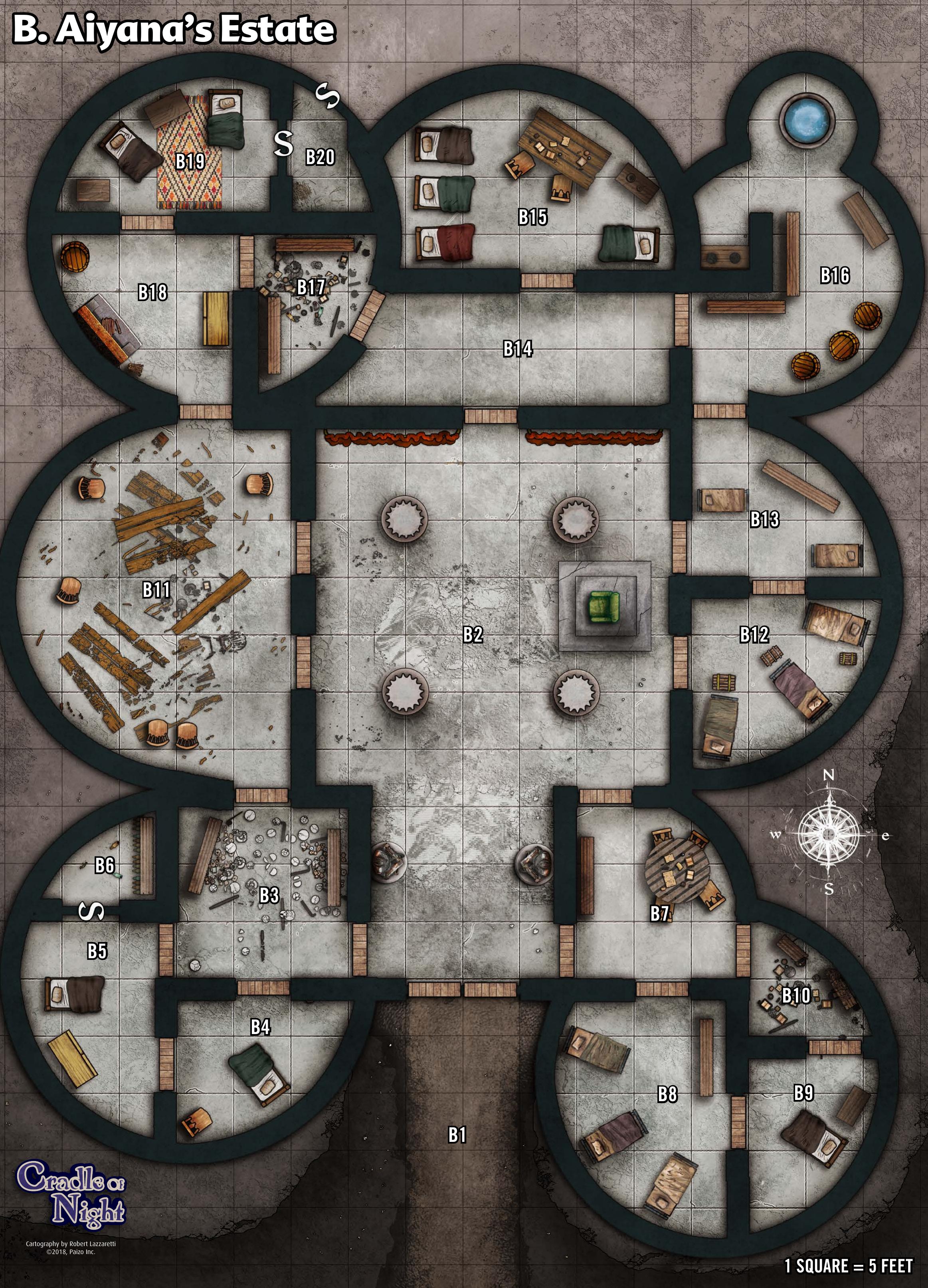 PZO9554 Cradle of Night by Poster Map