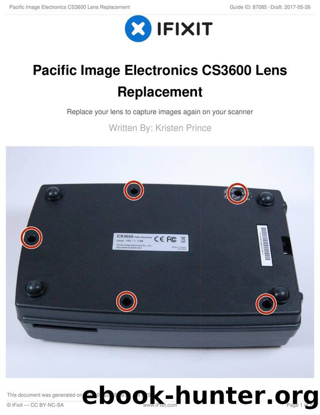 Pacific Image Electronics CS3600 Lens Replacement by Unknown