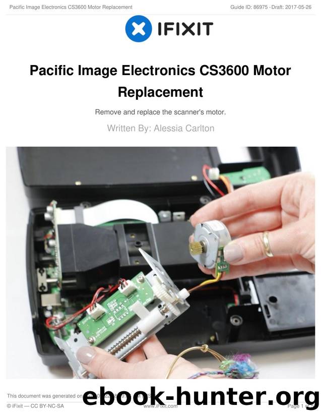 Pacific Image Electronics CS3600 Motor Replacement by Unknown