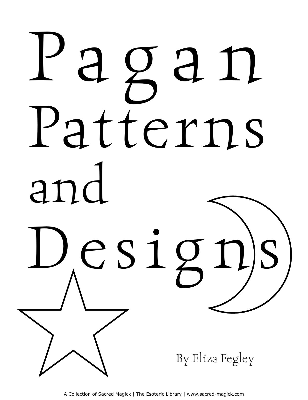 Pagan Patterns and Designs by Sacred Magick