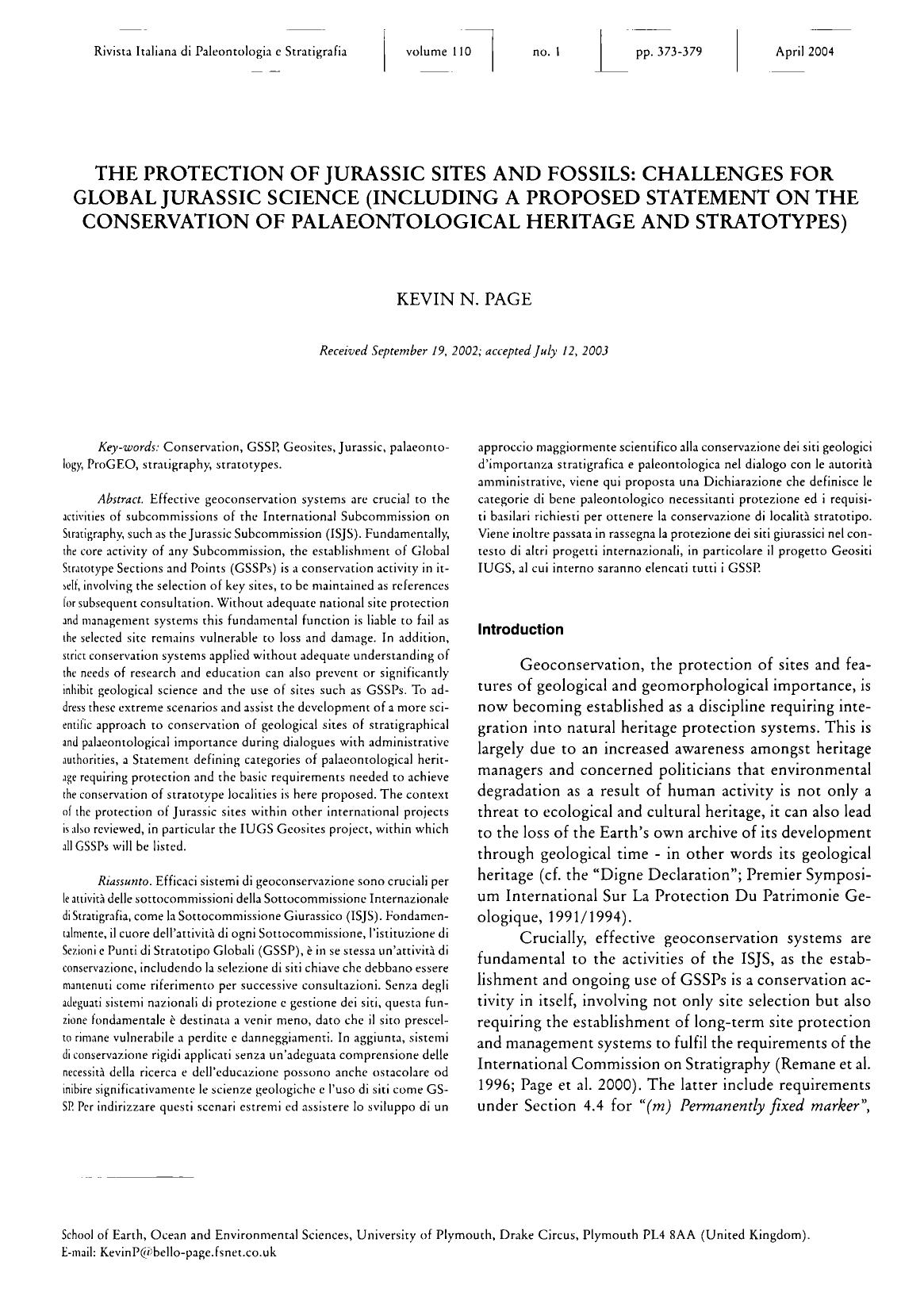 Page,2004 protection J sites by Unknown