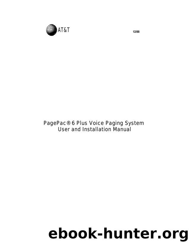 PagePac 6 Plus User Guide and Install by Unknown
