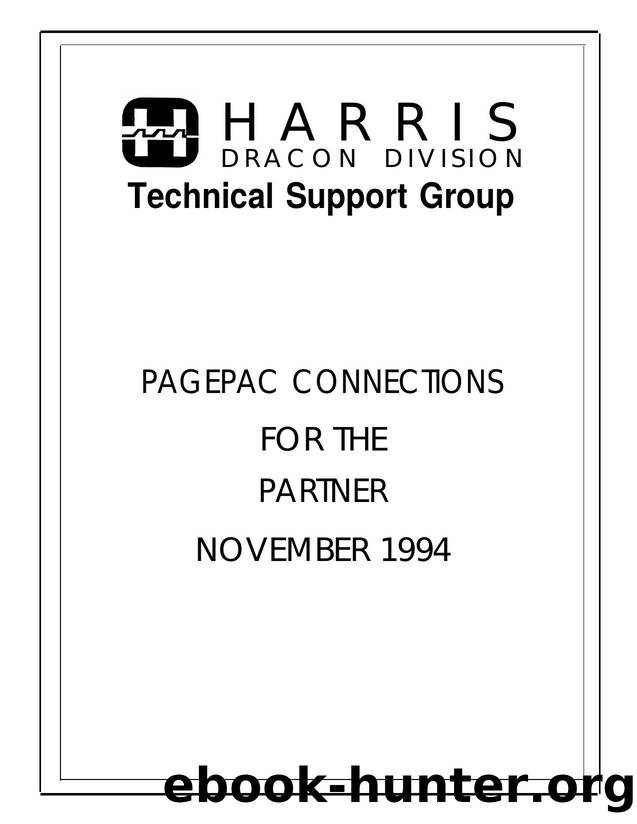PagePac Connections for the Partner Plus-II by EZ Manuals