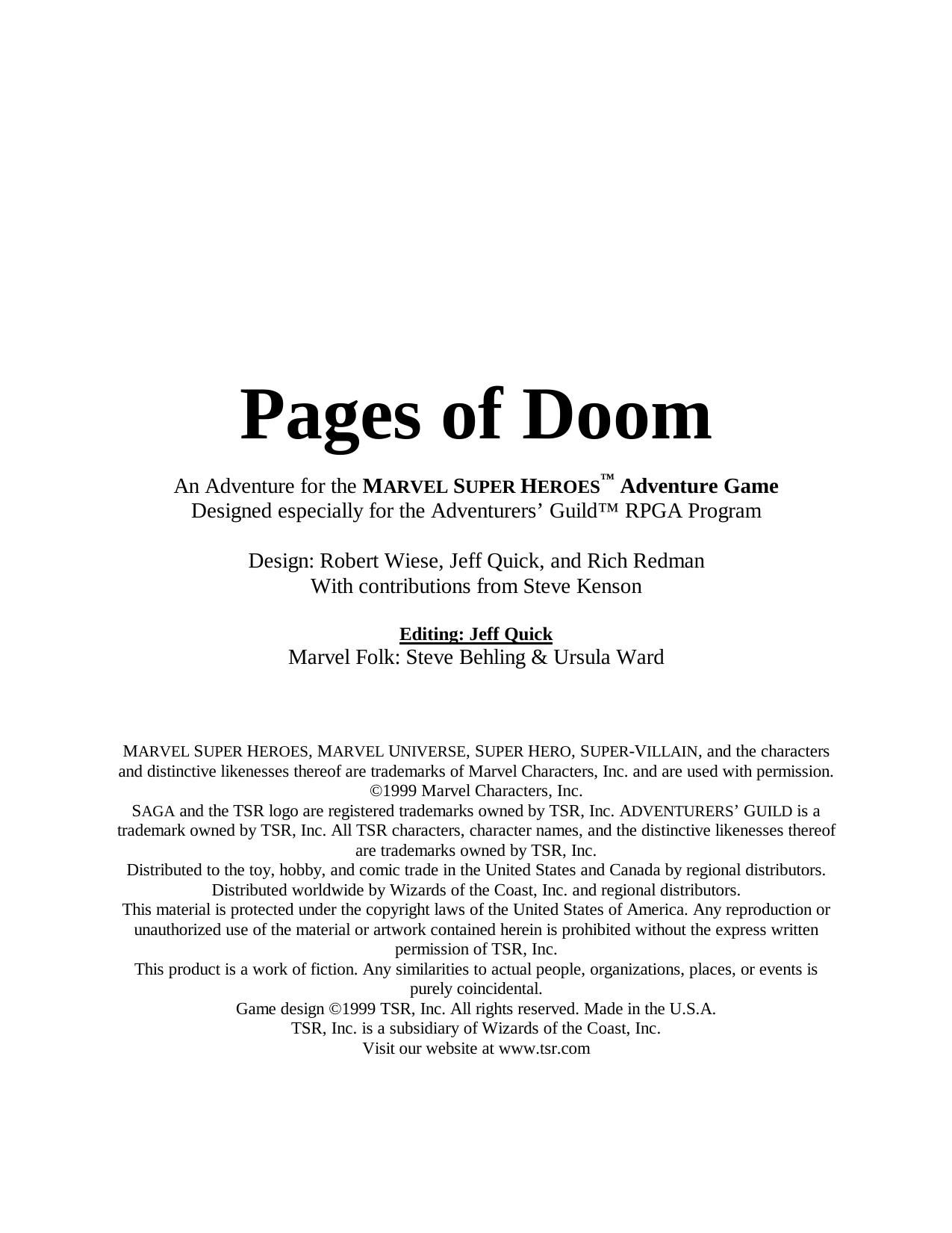 Pages of Doom _Marvel_.PDF by rpgahq