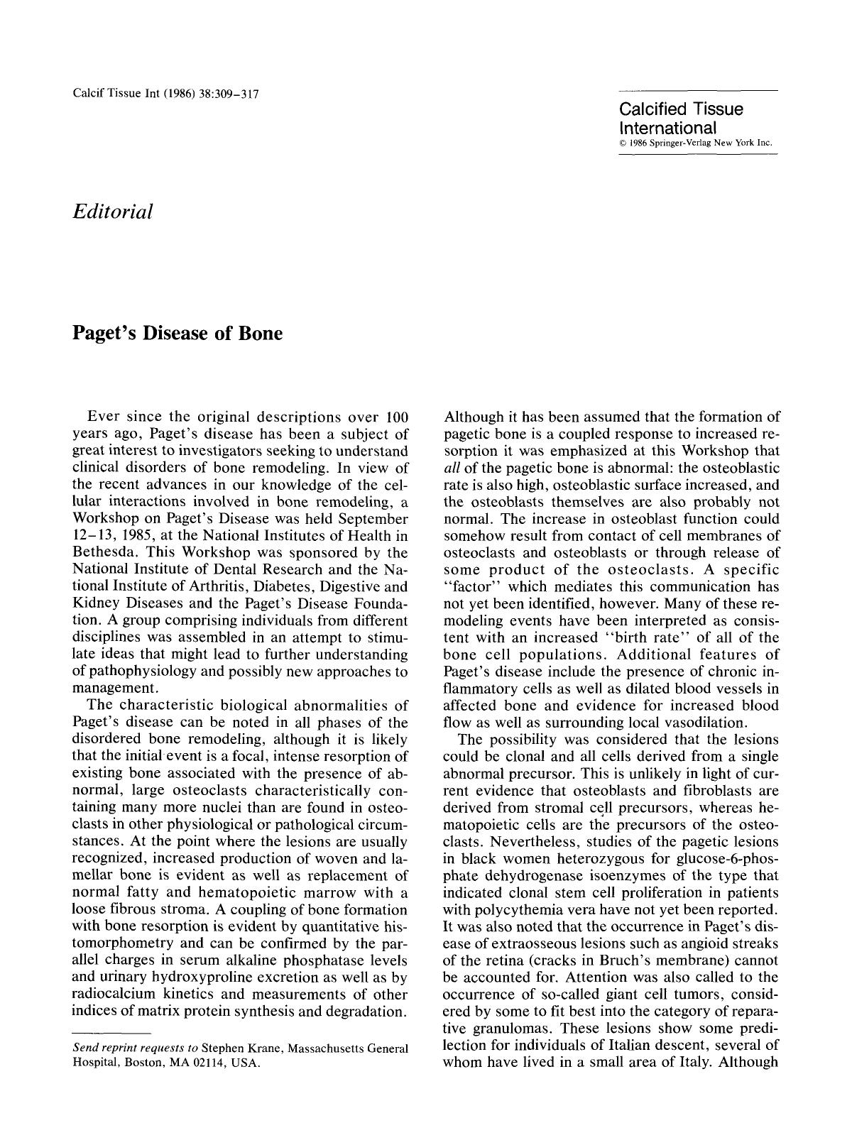 Paget's disease of bone by Unknown