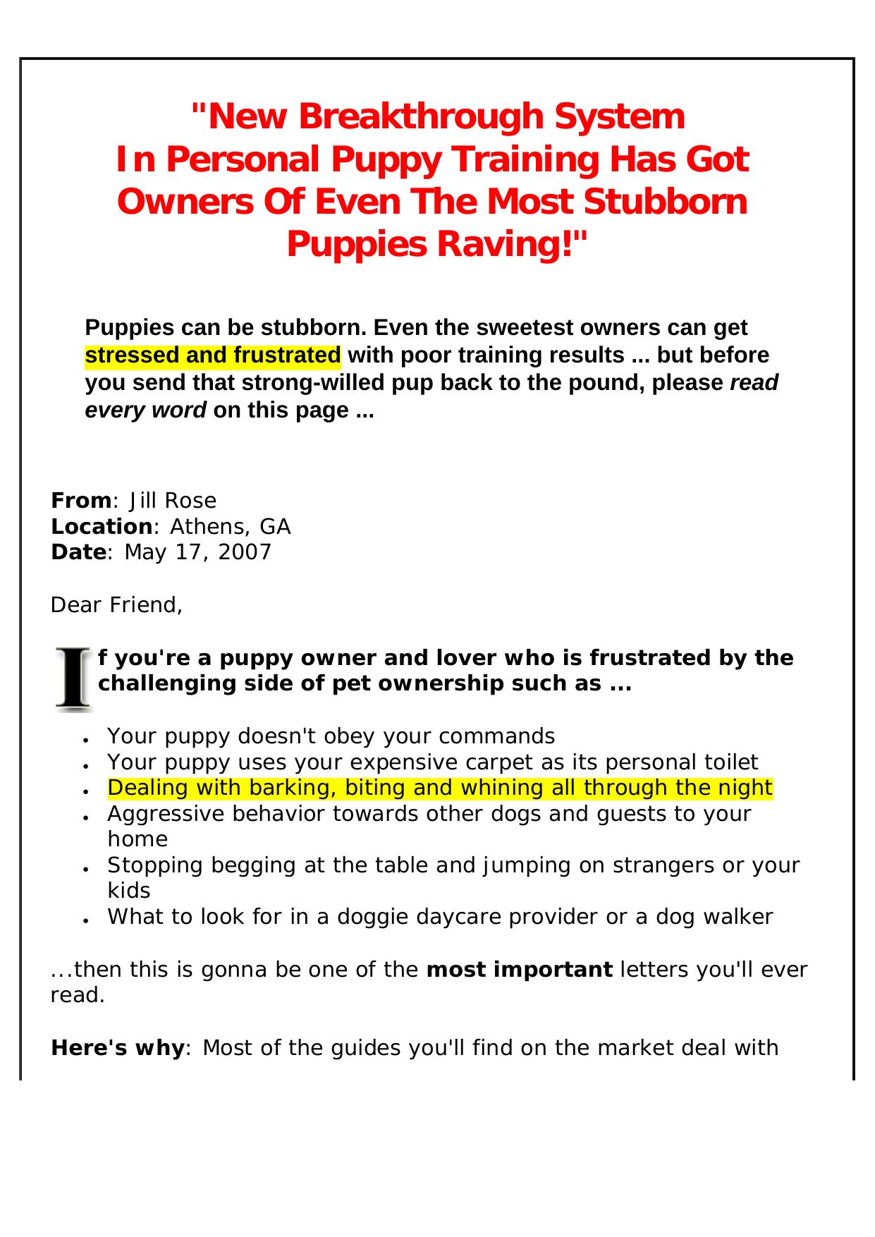 Painless & Positive Puppy Training. by Best of Kuszter's Collection