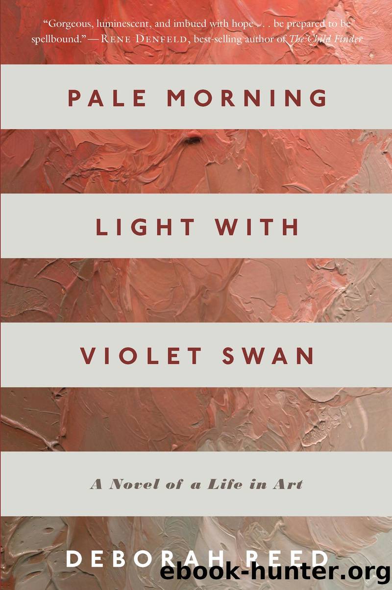 Pale Morning Light With Violet Swan by Deborah Reed