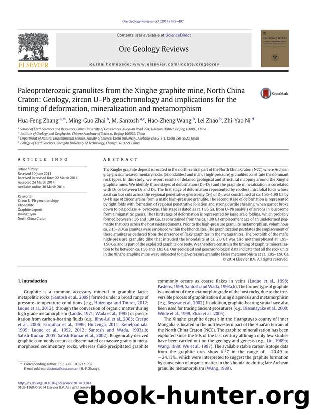 Paleoproterozoic granulites from the Xinghe graphite mine, North China Craton: Geology, zircon UâPb geochronology and implications for the timing of deformation, mineralization and metamorphism by Hua-Feng Zhang & Ming-Guo Zhai & M. Santosh & Hao-Zheng Wang & Lei Zhao & Zhi-Yao Ni