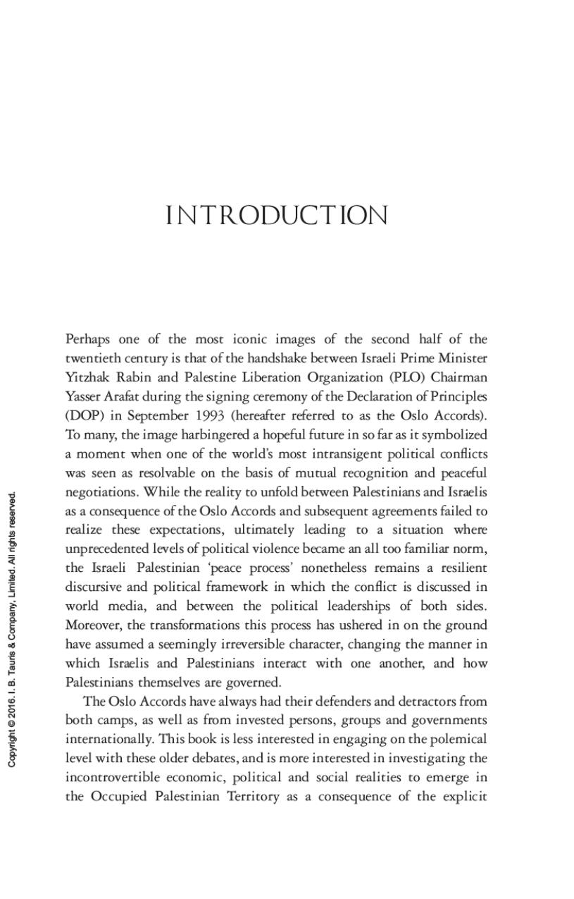 Palestine Ltd.: Neoliberalism and Nationalism in the Occupied Territory by Toufic Haddad