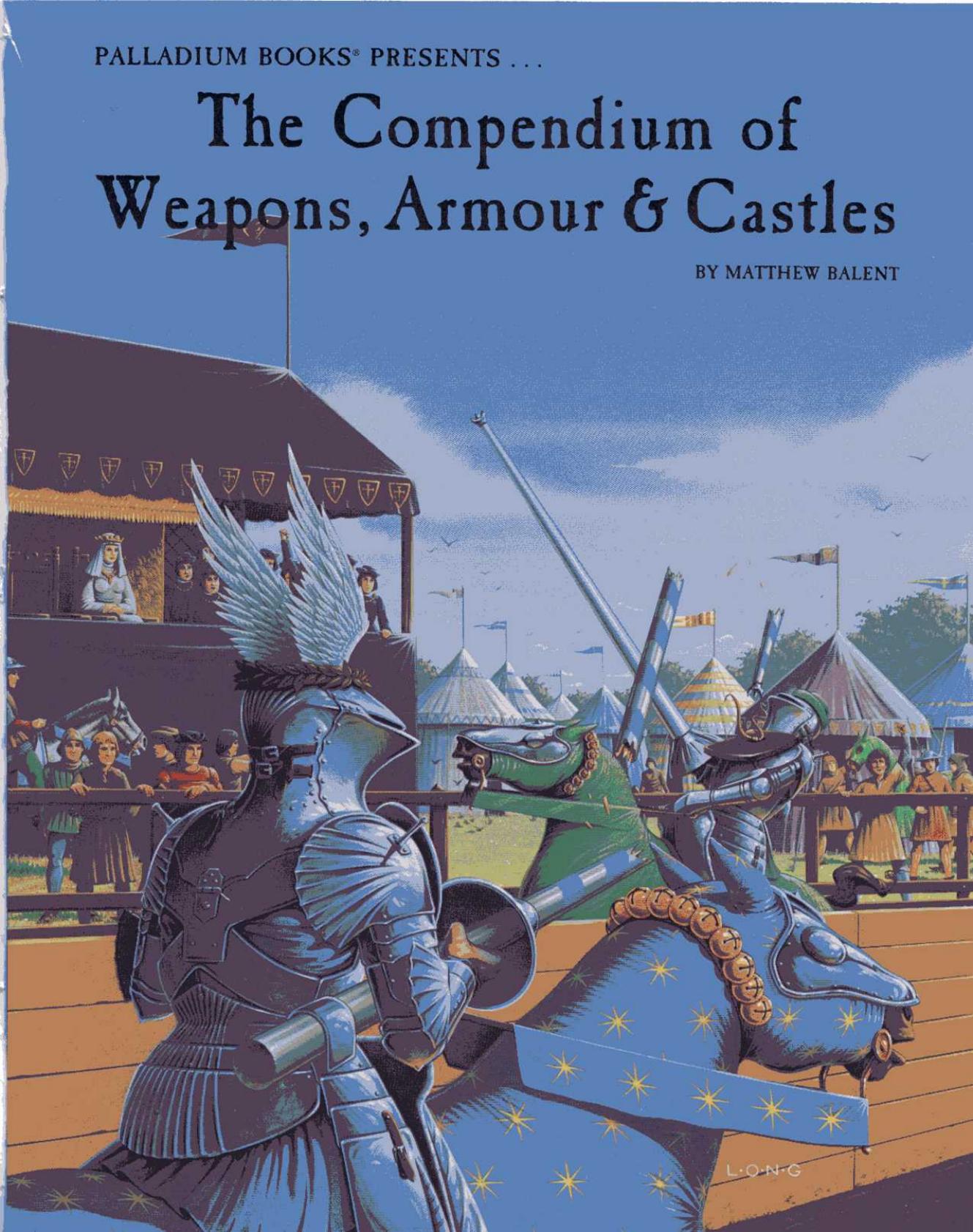 Palladium The Compendium of Weapons, Armour & Castles by Unknown