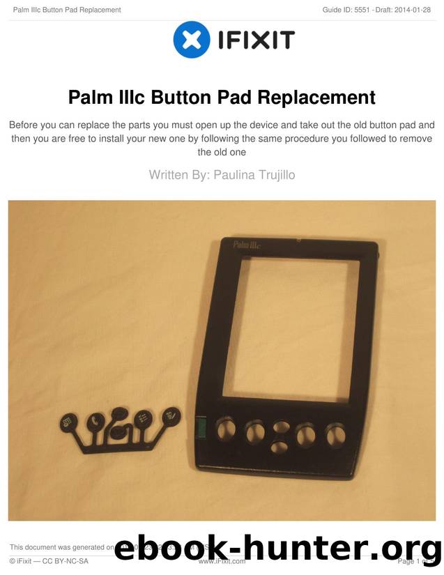 Palm IIIc Button Pad Replacement by Unknown
