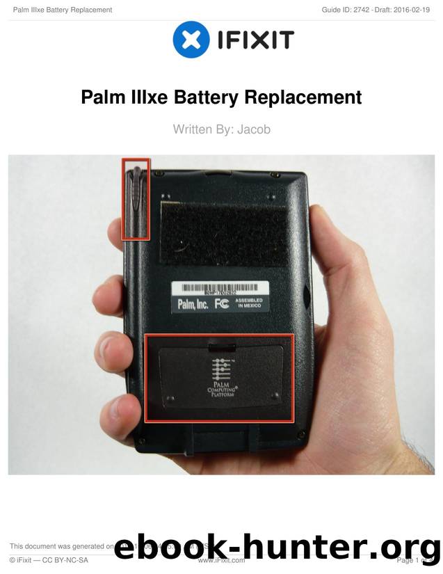 Palm IIIxe Battery Replacement by Unknown