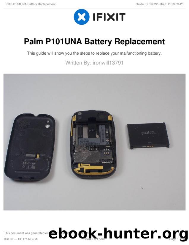 Palm P101UNA Battery Replacement by Unknown