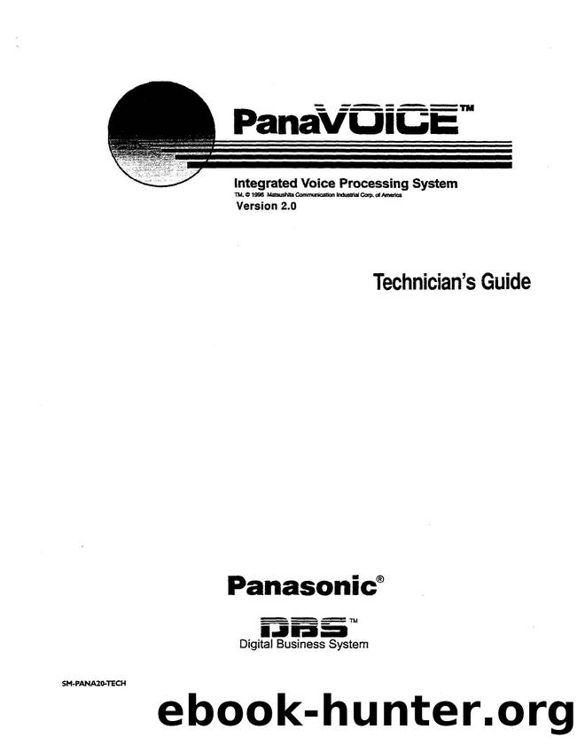 PanaVoice Integrated VP System Tech Guide ver2 doc 2 by EZ Manuals