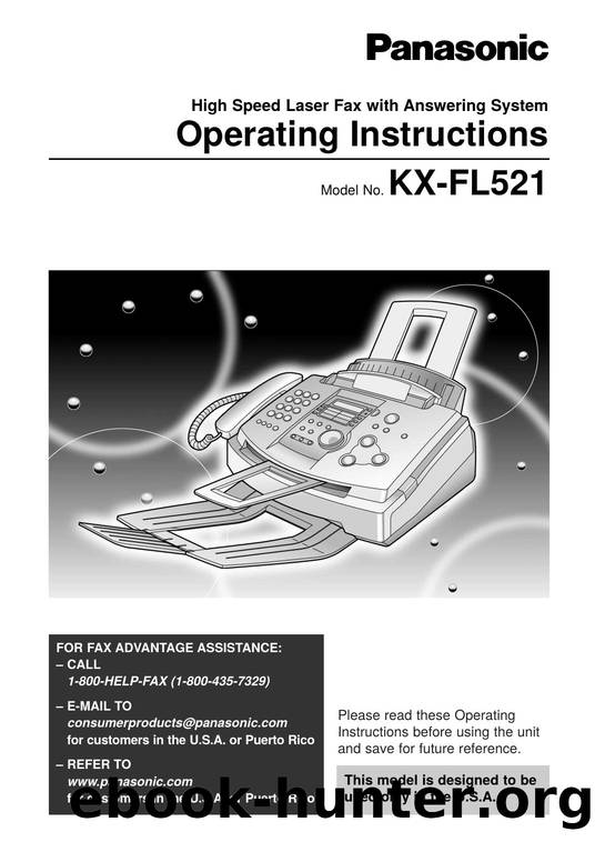 Panasonic KX-FL521 Plain-Paper Laser Multifunction by Unknown