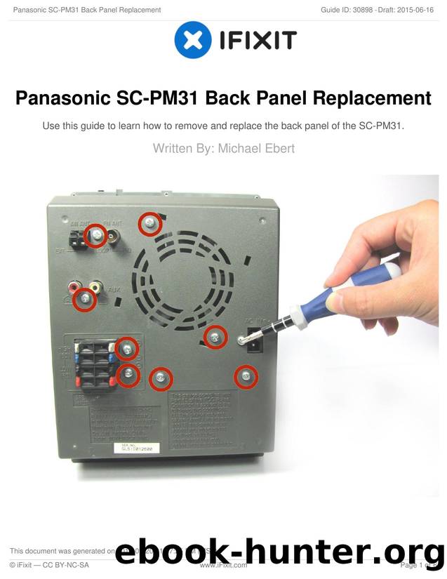 Panasonic SC-PM31 Back Panel Replacement by Unknown