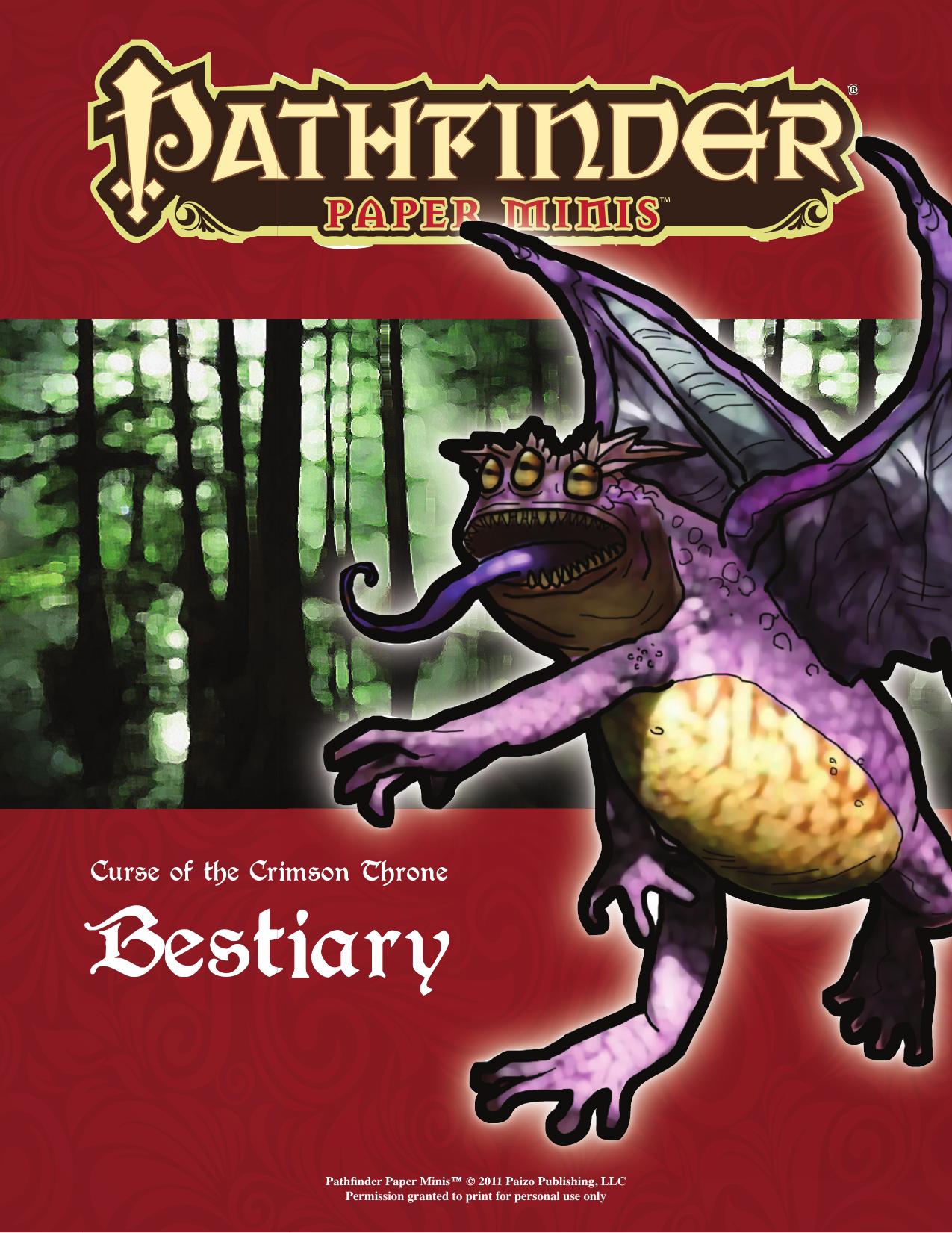 Paper Minis - Curse of the Crimson Throne by Bestiary