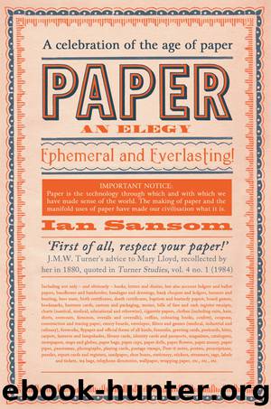 Paper by Ian Sansom