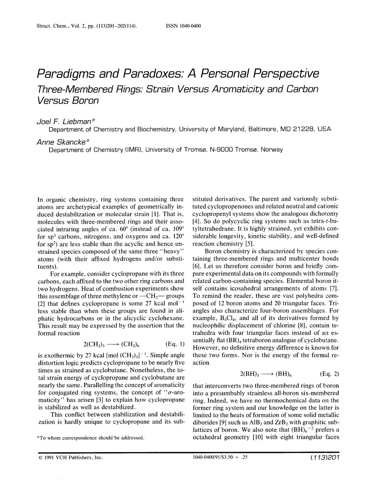 Paradigms and paradoxes: A personal perspective by Unknown