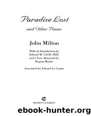 Paradise Lost and Other Poems by John Milton