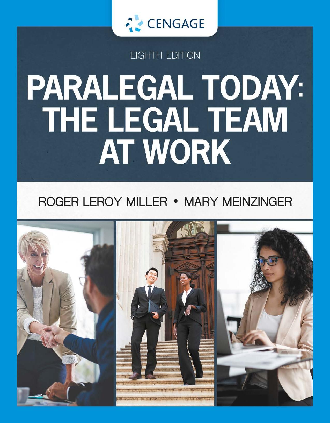 Paralegal Today: The Legal Team at Work (MindTap Course List) by Roger LeRoy Miller Mary Meinzinger