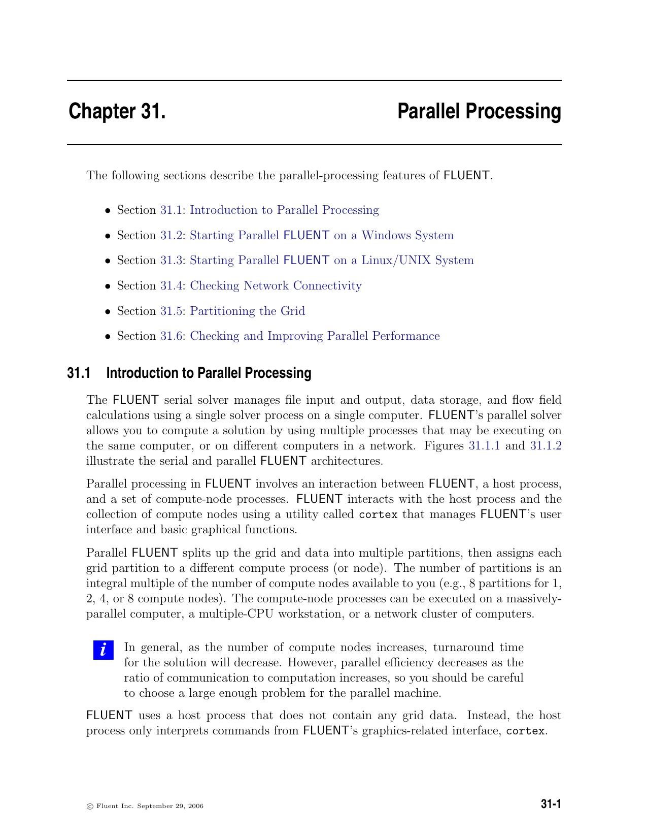 Parallel Processing by Fluent Inc