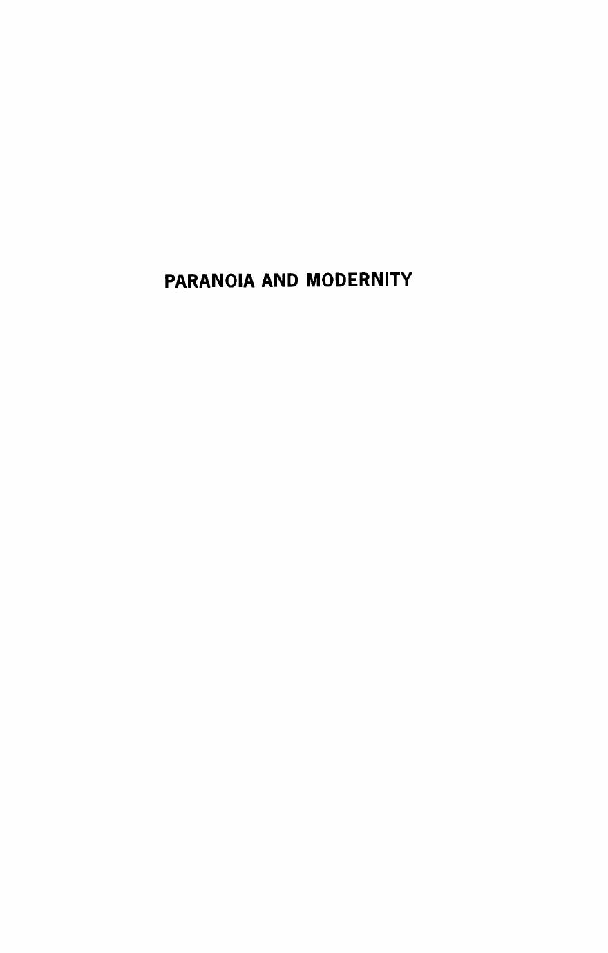 Paranoia and Modernity: Cervantes to Rousseau by John C. Farrell