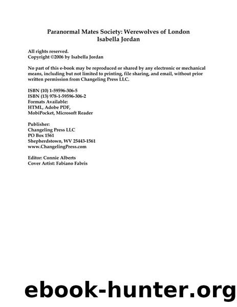Paranormal Mates Society: Werewolves of London by Isabella Jordan