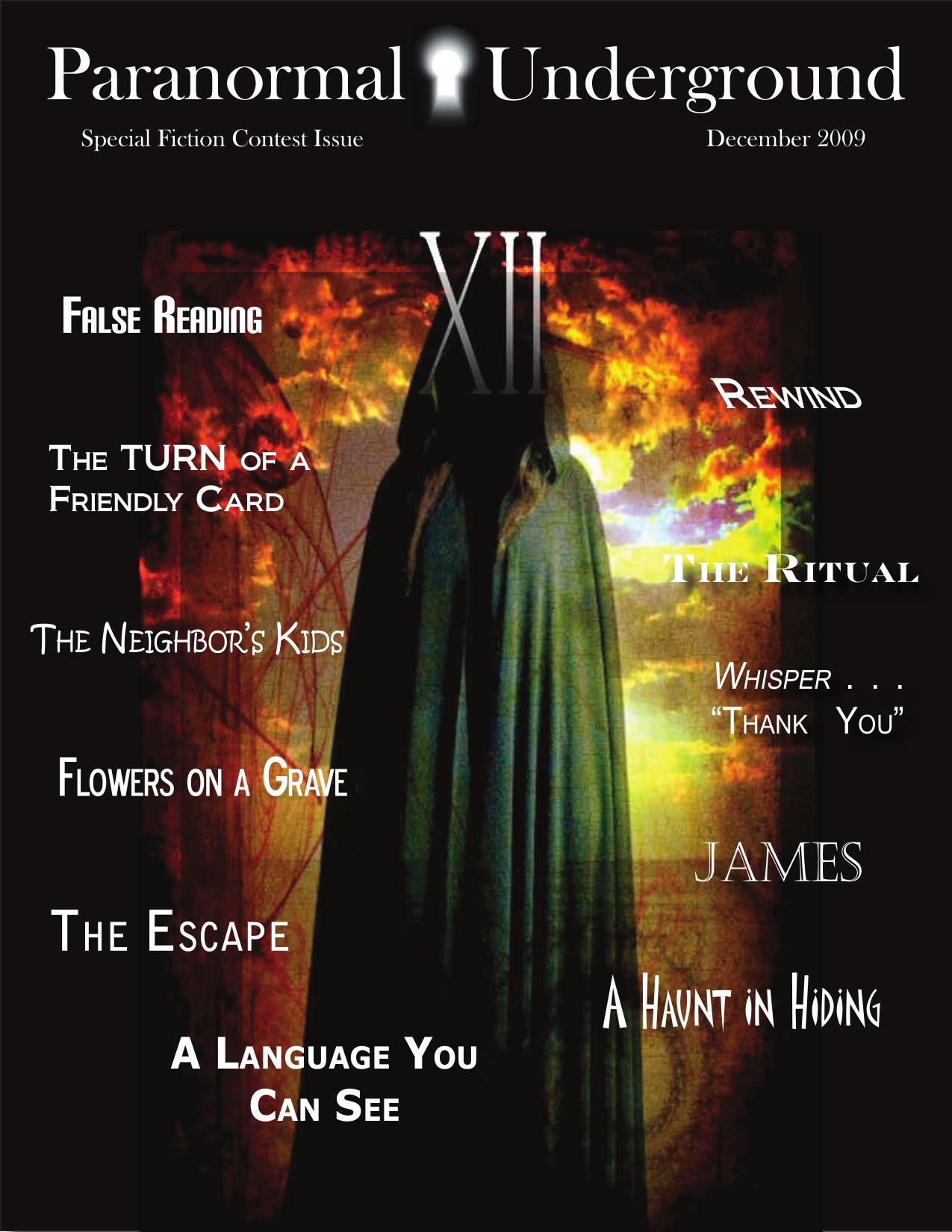 Paranormal Underground by Special Fiction Contest Issue