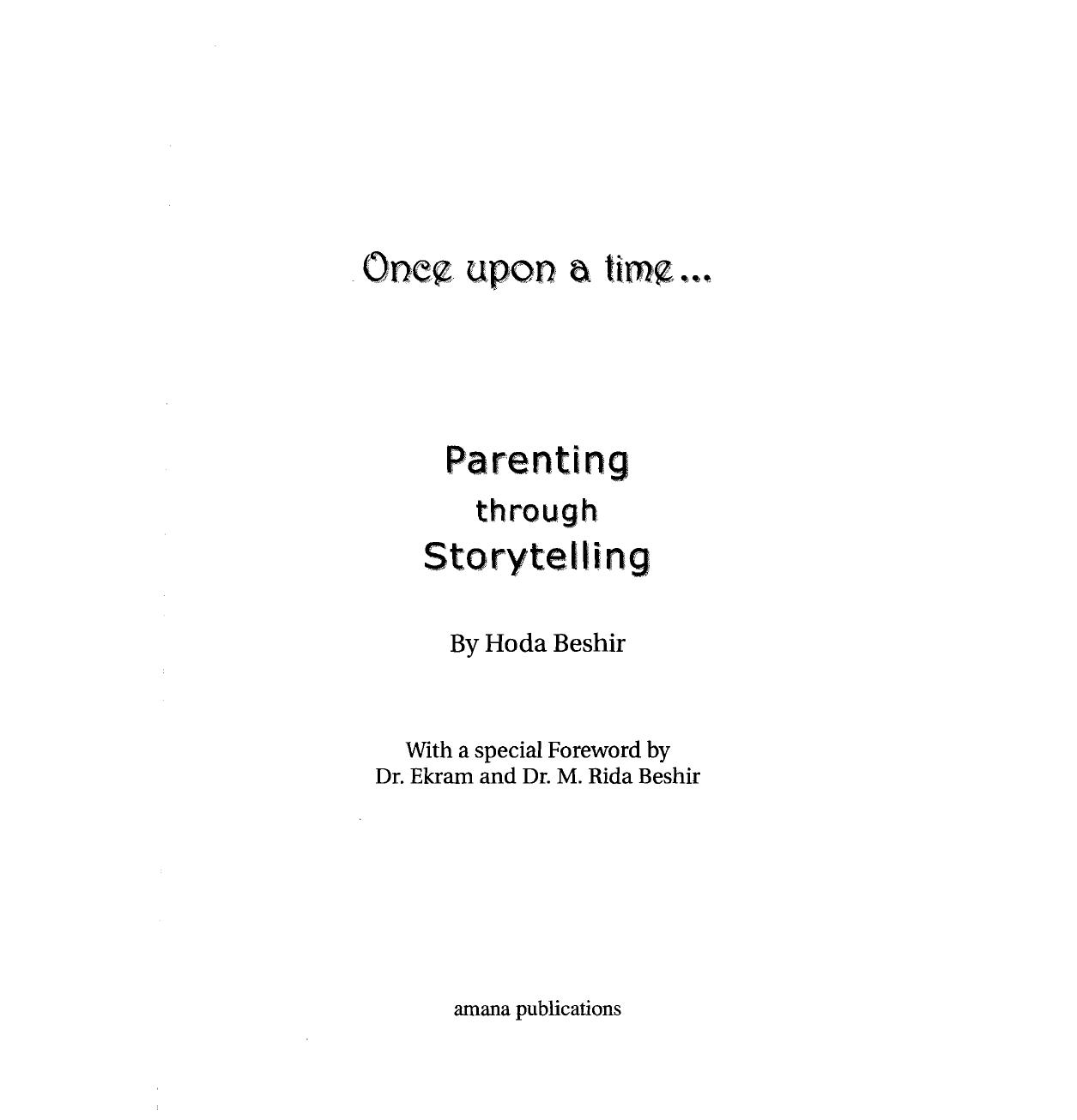 Parenting Through Storytelling by Unknown