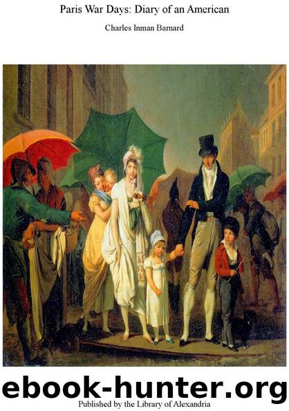 Paris War Days by Charles Inman Barnard