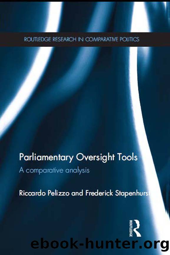 Parliamentary Oversight Tools: A Comparative Analysis by Riccardo Pelizzo & Frederick Stapenhurst