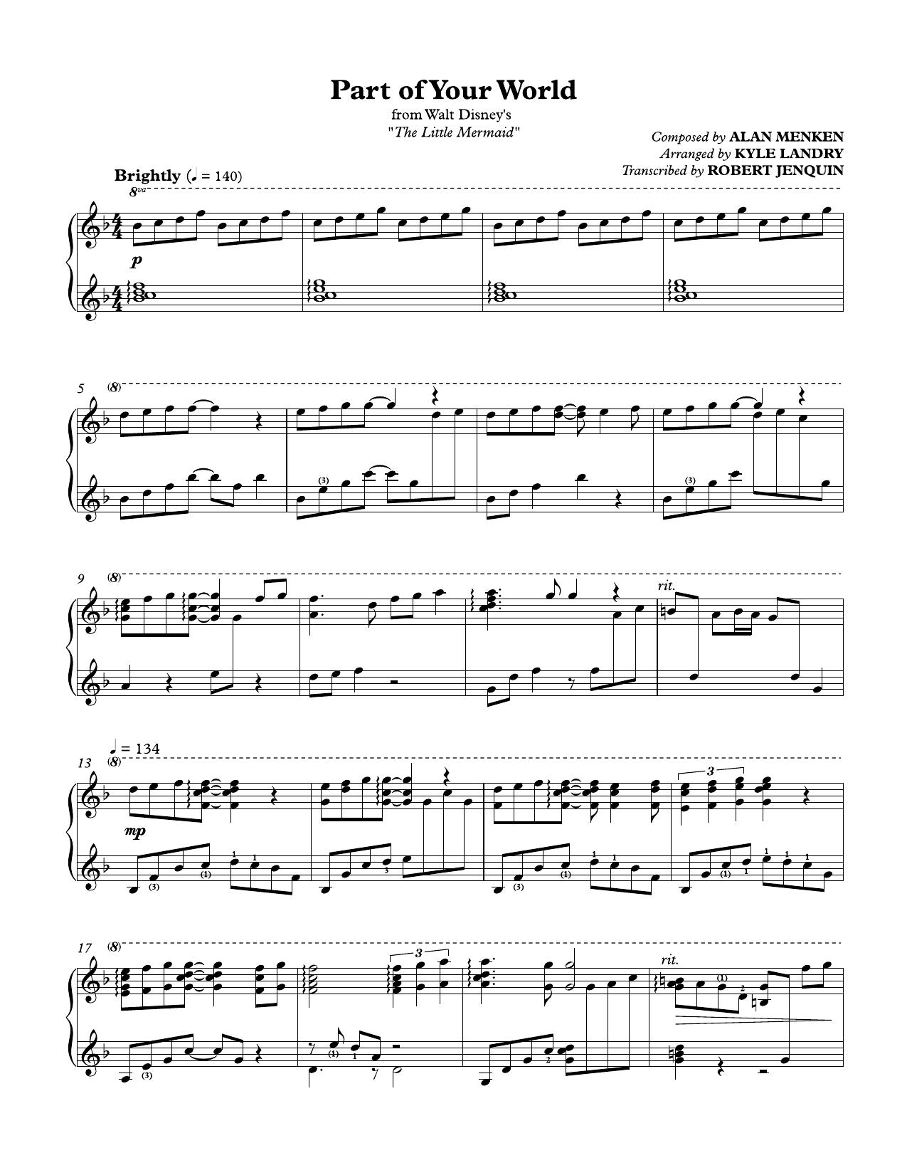 Part of Your World - Full Score by Administrator