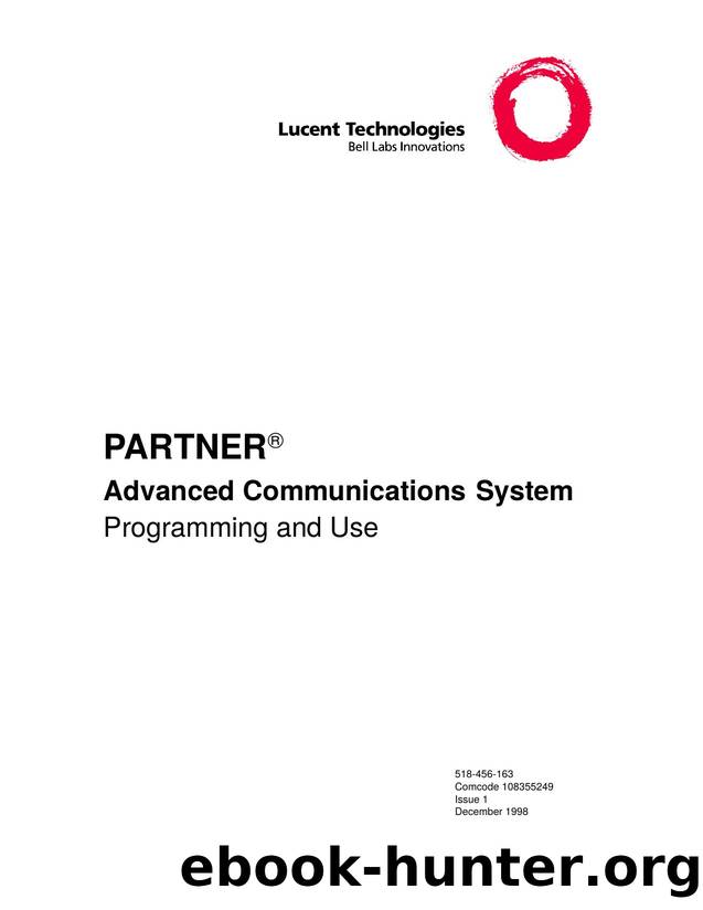 Partner ACS R3-0 Programming and Use by EZ Manuals