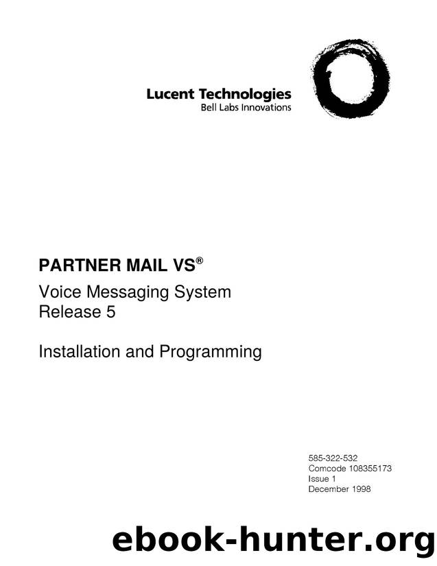 Partner Mail VS R5 Installation and Programming by EZ Manuals
