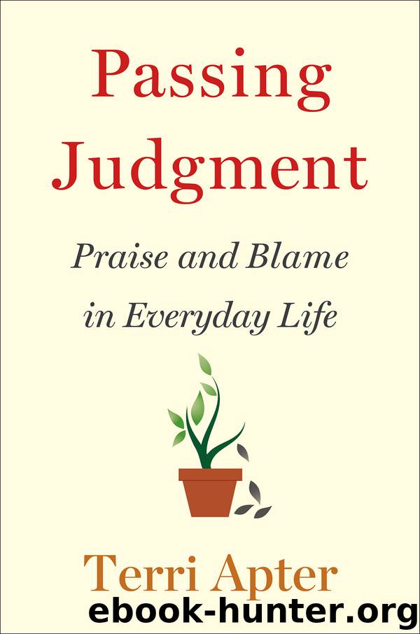Passing Judgment by Terri Apter