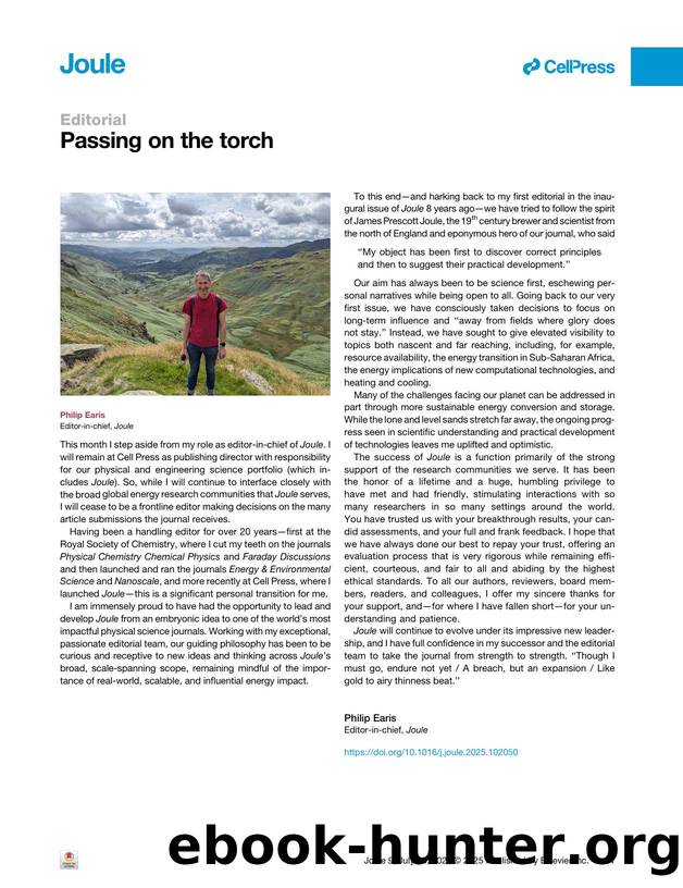 Passing on the torch by Philip Earis