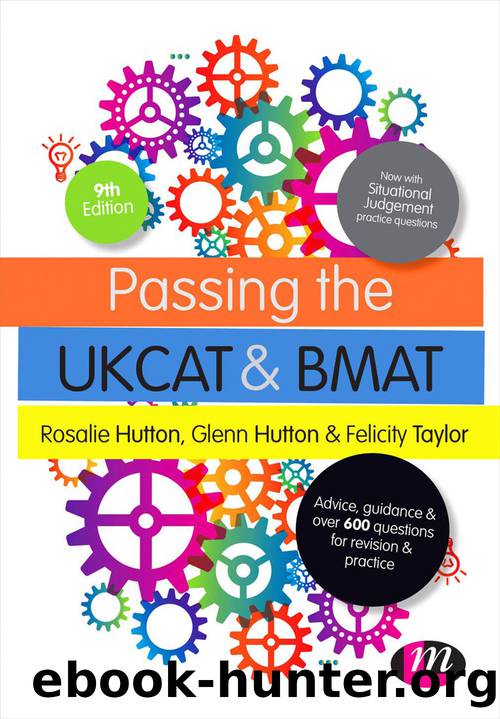 Passing the UKCAT and BMAT by Hutton Rosalie;Hutton Glenn;Taylor Felicity; & Glenn Hutton & Felicity Taylor