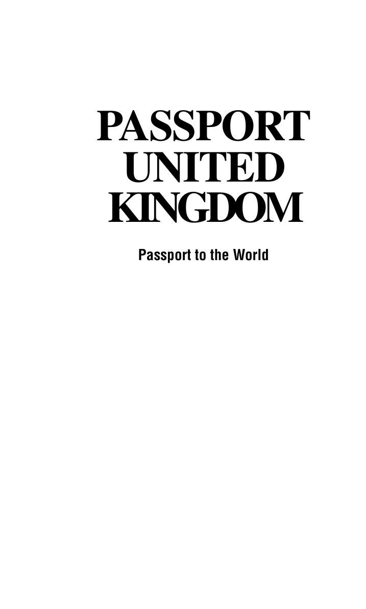 Passport United Kingdom : Your Pocket Guide to British Business, Customs and Etiquette by Timothy Harper; Barbara Szerlip; Tom Watson