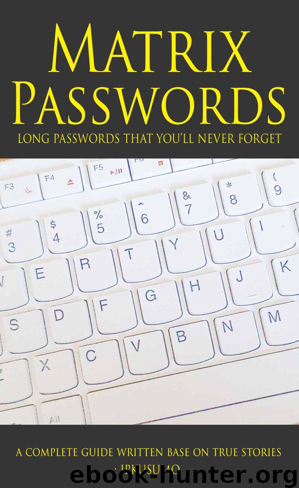 Password: Matrix to Never Forgot Any Password Anymore !! (Elephant's Brain) by Kusumo John