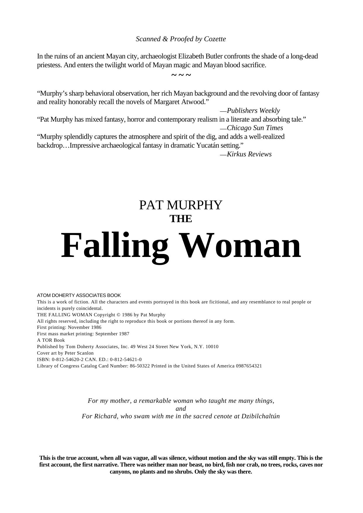 Pat Murphy by The Falling Woman